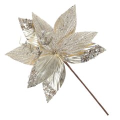 Цветок искусственный "Пуансеттия", L23 W23 H36 см