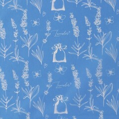 !Бумага упаковочная тишью 4 листа «Лаванда», 50 × 70 см