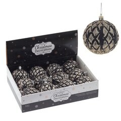 Набор из 12шт Украшение новогоднее "Шар", D 8 см, L35,5 W27 H8,5 см