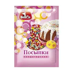 !Посыпки кондитерские декоративные "Шарики" цвет микс Preston, 50 г, в ассортименте