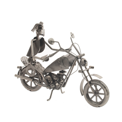 Подставка для бутылки "Мотоциклист", Д31 Ш15 В22 см