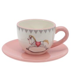 Набор чашка с блюдцем "Лошадка", 250 мл, L15 W15 H7,5 см
