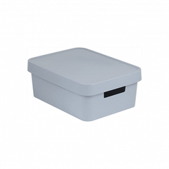 Коробка INFINITY с крышкой 11л серая