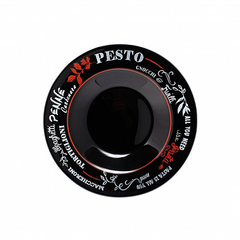 Тарелка для пасты ФРЕНДС ТАЙМ БЛЭК декорированная