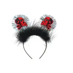 !09 НАБОР 3 ШТУКИ - Карнавальный ободок "Череп"