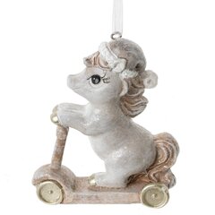Фигурка декоративная подвесная "Лошадка на самокате", L7,5 W3 H9 см