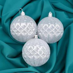 !Набор шаров пластик d-8 см, 3 шт "Бесконечность"