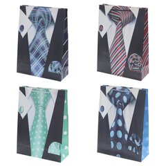 Пакет подарочный (бумага 210г/м2, блок микс 12шт), L30 W12 H41,5 см, 4в.