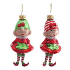 Украшение новогоднее "Эльф", L6 W6 H14 см, 2в.