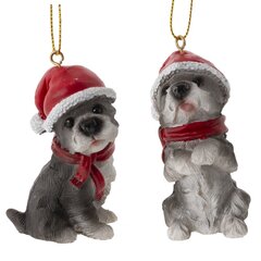 Фигурка декоративная подвесная "Собачка", L4 W4 H6,5 см, 2в.