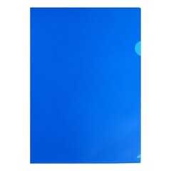 !09 Папка-уголок, А4, (набор 10 штук) 180 мкм, Calligrata, непрозрачная, синяя