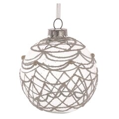 Украшение новогоднее Шар "Кружевная сказка", D8 см