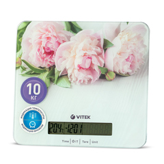 Весы кухонные Vitek VT-2414 MC макс:10кг цветы