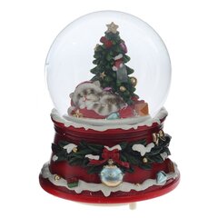 Фигурка декоративная "Рождество" в стекл шаре (муз, вьюга, АААх3, н/п), L11 W11 H14,5 см
