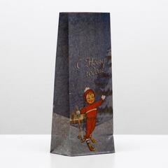 !Пакет бумажный 9 штук фасовочный "C Новым годом!", 10 х 7 х 26 см