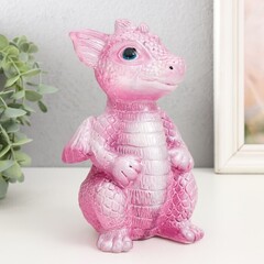!Фигурка "Дракончик" 18х10х10 см, розовый
