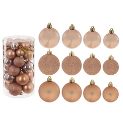 Набор из 24шт Украшение новогоднее "Шар", D 6 см, L14 W14 H26 см