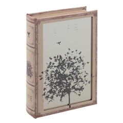 Ключница с зеркальным элементом, L16 W5 H24 см