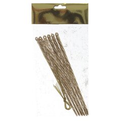 Набор из 6 шт: Изделие декоративное подвесное "Сосулька", L5 W0,7 H19 см