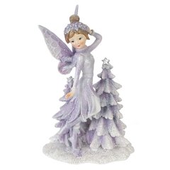 Фигурка декоративная "Фея с ёлочкой", L11 W6,5 H17 см