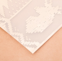 !Калька декоративная 2 штуки "Тепло и уют" с фольгированием 20*20см.