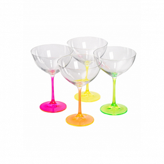 Набор бокалов для коктейлей NEON 340мл 4шт