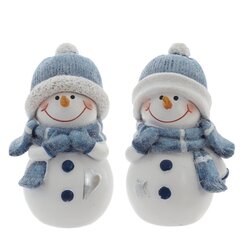 Фигурка декоративная "Снеговик",  L5 W5 H8 см, 2в.