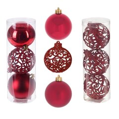 Набор из 3шт, Украшение новогоднее Шар "Трио фэнтези", D8 см, L8 W8 H24 см