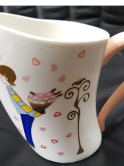 !09 Кружка "Люблю" 300 мл., дизайн микс