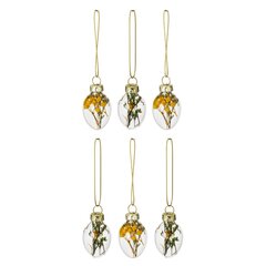 Набор из 6-ти изделий декоративных подвесных "Яйцо пасхальное" (3*5,5), L12 W11 H3,5 см