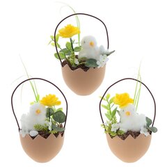 Изделие декоративное "Корзина пасхальная", L10 W7,5 H16 см, 3в.