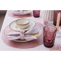 !09 Набор стаканов 6 штук «Круиз», 350 мл, 8×12.5 см, стекло, розовый