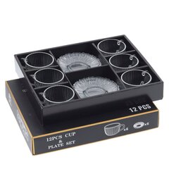 Набор из 6-ти чашек с блюдцами, 175 мл, L13 W13 H6 см