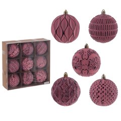 Набор из 9шт Украшение новогоднее "Шар", D 7 см, L24 W8 H24 см