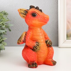 !Фигурка "Дракончик" 18х10х10 см, оранжевый