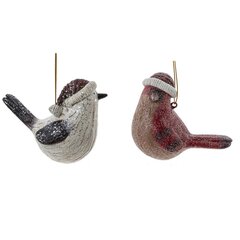 Украшение новогоднее "Птичка", L9 W5 H7,5 см, 2в.