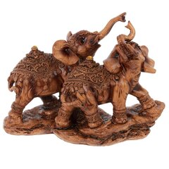 Фигурка декоративная "Слоны", Д18 Ш8 В14,5 см