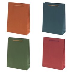 Пакет подарочный (бумага 210г/м2, блок 12шт), L15 W6 H20 см, 4в.