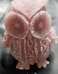 !НАБОР 2 ШТУКИ - Свеча вязанная "Сова"  10 см.