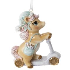 Фигурка декоративная подвесная "Лошадка на самокате", L7 W3 H9 см