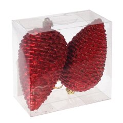 Набор из 2шт Украшение новогоднее "Шишка", L12 W6,5 H12 см