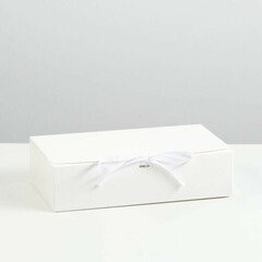 !09 Коробка (набор 5 штук) складная белая, 20 х 12 х 5 см