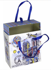 !09 Коробка-ящик подарочная Magic Home "Нотр-Дам", квадратная, 16 х 16 х 8 см