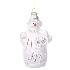 Украшение новогоднее "Снеговик", L8 W6,5 H15 см