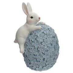 Фигурка декоративная "Заяц с яйцом", L9 W7,5 H13 см