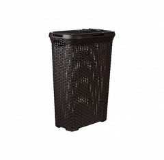 Корзина для белья RATTAN STYLE 40л темно-коричневая