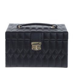 !Шкатулка для украшений, черный, под крокодил 22 x 15,5 x 13 см