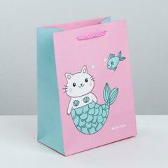 !НАБОР 4 ШТУКИ - Пакет подарочный «Буль-буль», 14,5 × 19,5 × 8,5 см