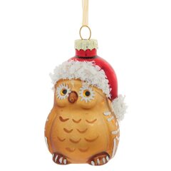 Украшение новогоднее "Сова", L5,5 W5 H9 см