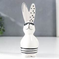 !Сувенир керамика "Зайчишка в солнечных очках" 4х4х11 см